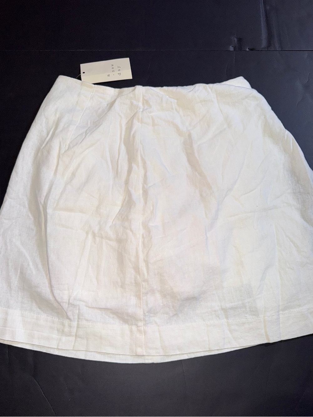 Target White Women’s Linen Blend A-Line Skirt